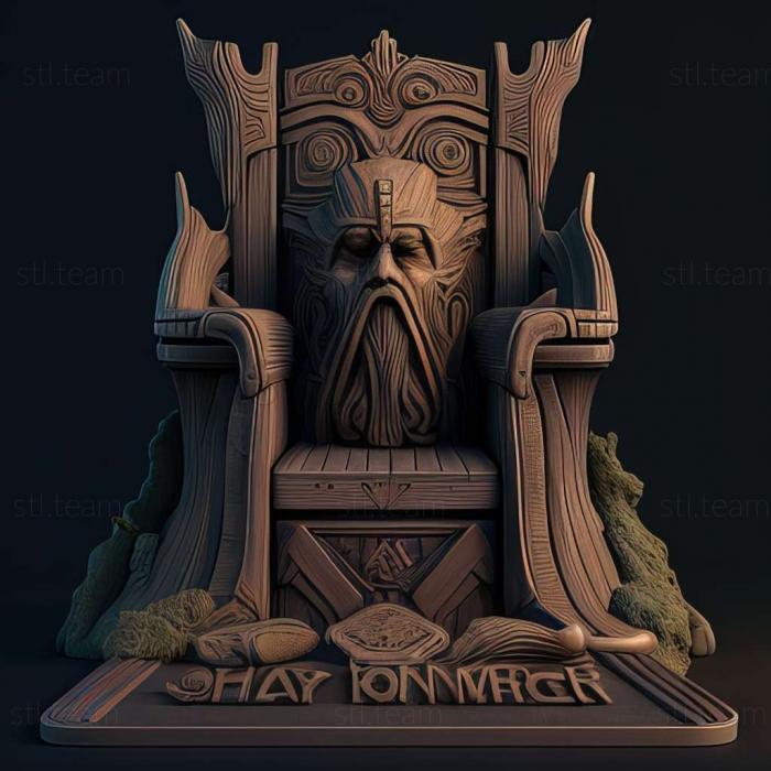 3D model Age of Wonders 2 The Wizards Throne game (STL)